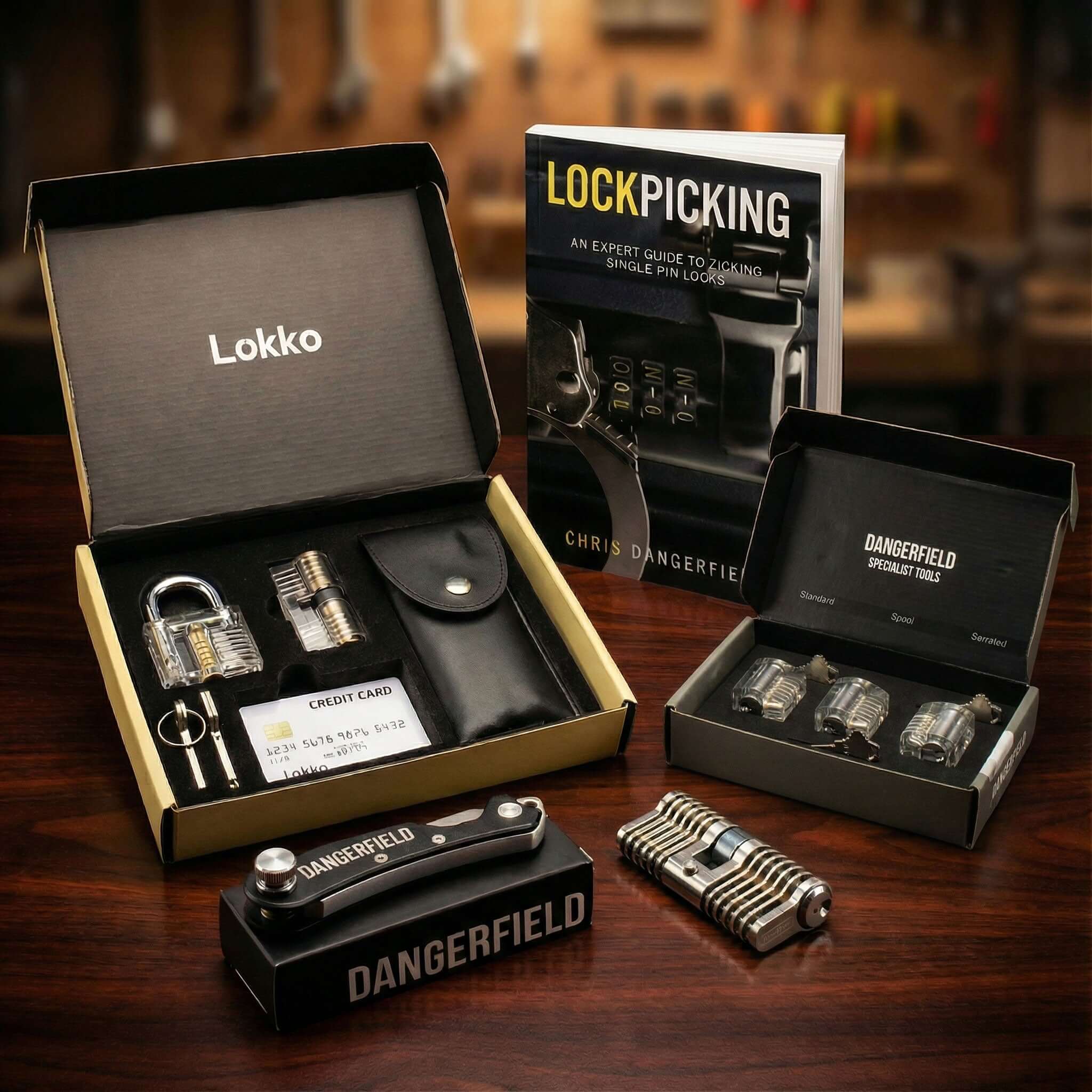 Lock Pick Set - for Beginners+: Lock Picks by LOKKO, Practice Locks, Covert Kit + How-to Guide