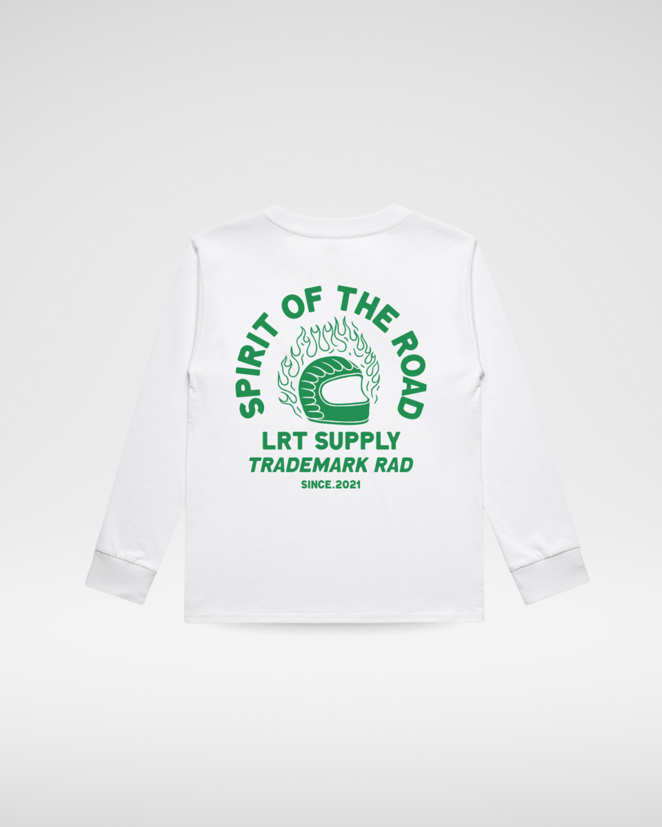 THE SPIRIT RIDER LONG SLEEVE TEE - WHITE